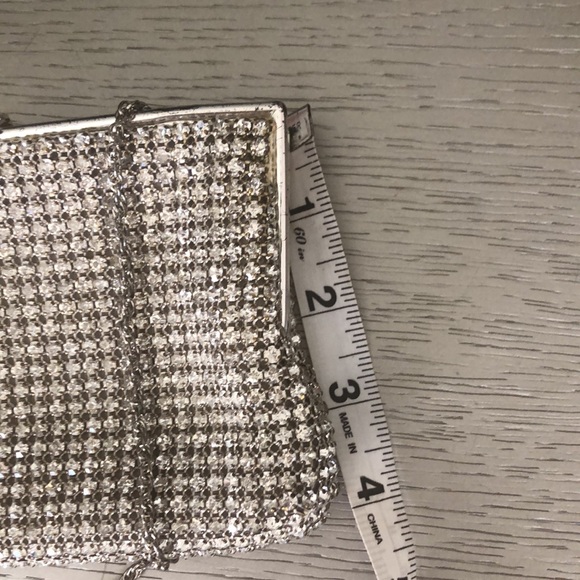 Johann Becker Elegant Vintage Rhinestone Clutch Bag Silver